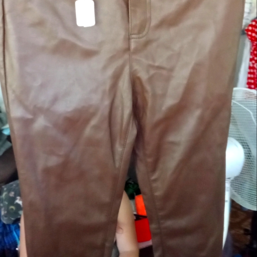 Pleather pants